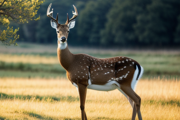 Graceful deer in a meadow