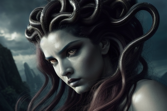 Medusa's fearsome appearance