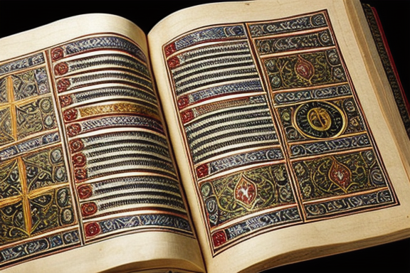 Medieval illuminated manuscript of a Bible