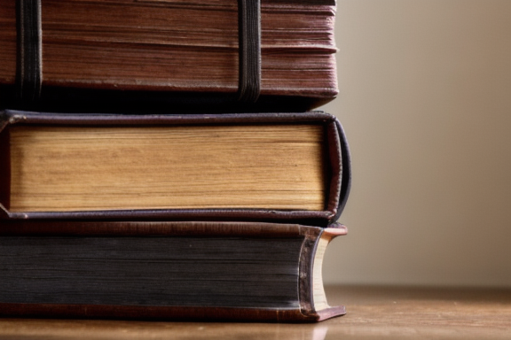 Stack of old books