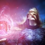oracle girl, photomontage, witch