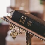 Holy Bible on Stand