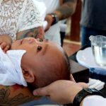 christening, baptism, child