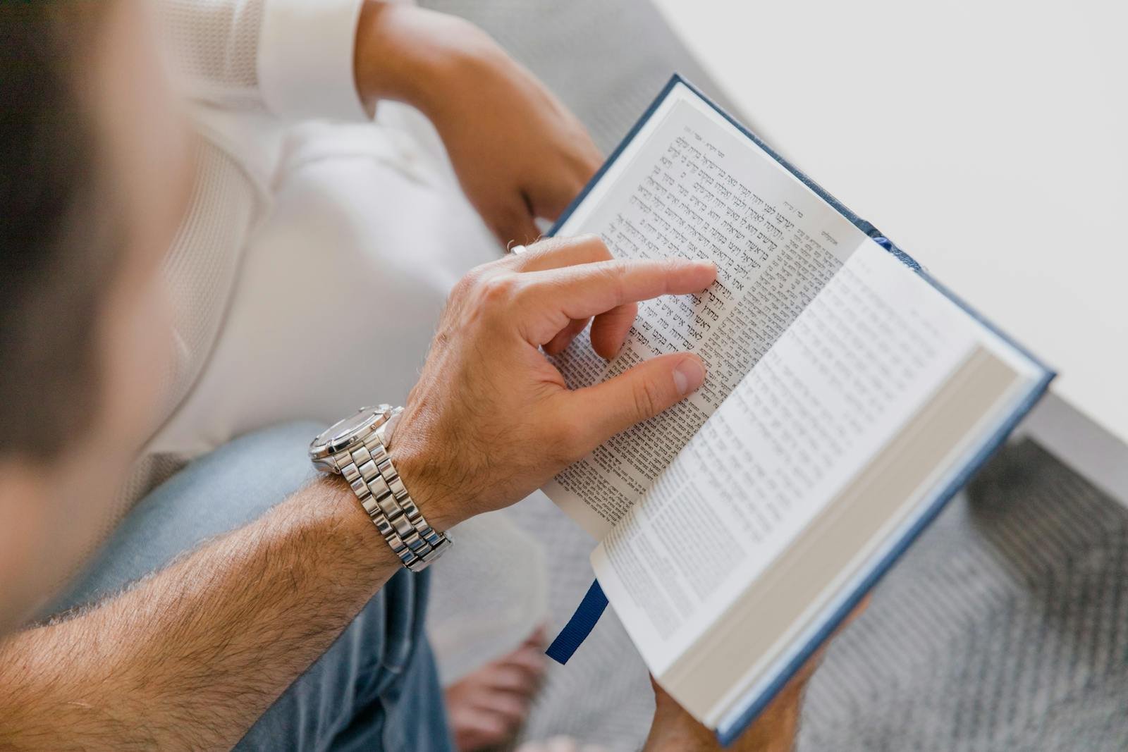 A Person Holding a Book