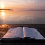 book on top of table and body of water - what does the bible say about end times