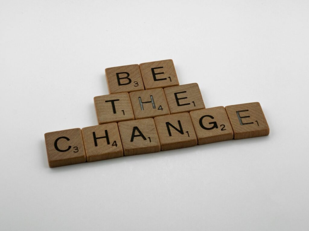 brown wooden blocks on white surface - what does the bible say about change