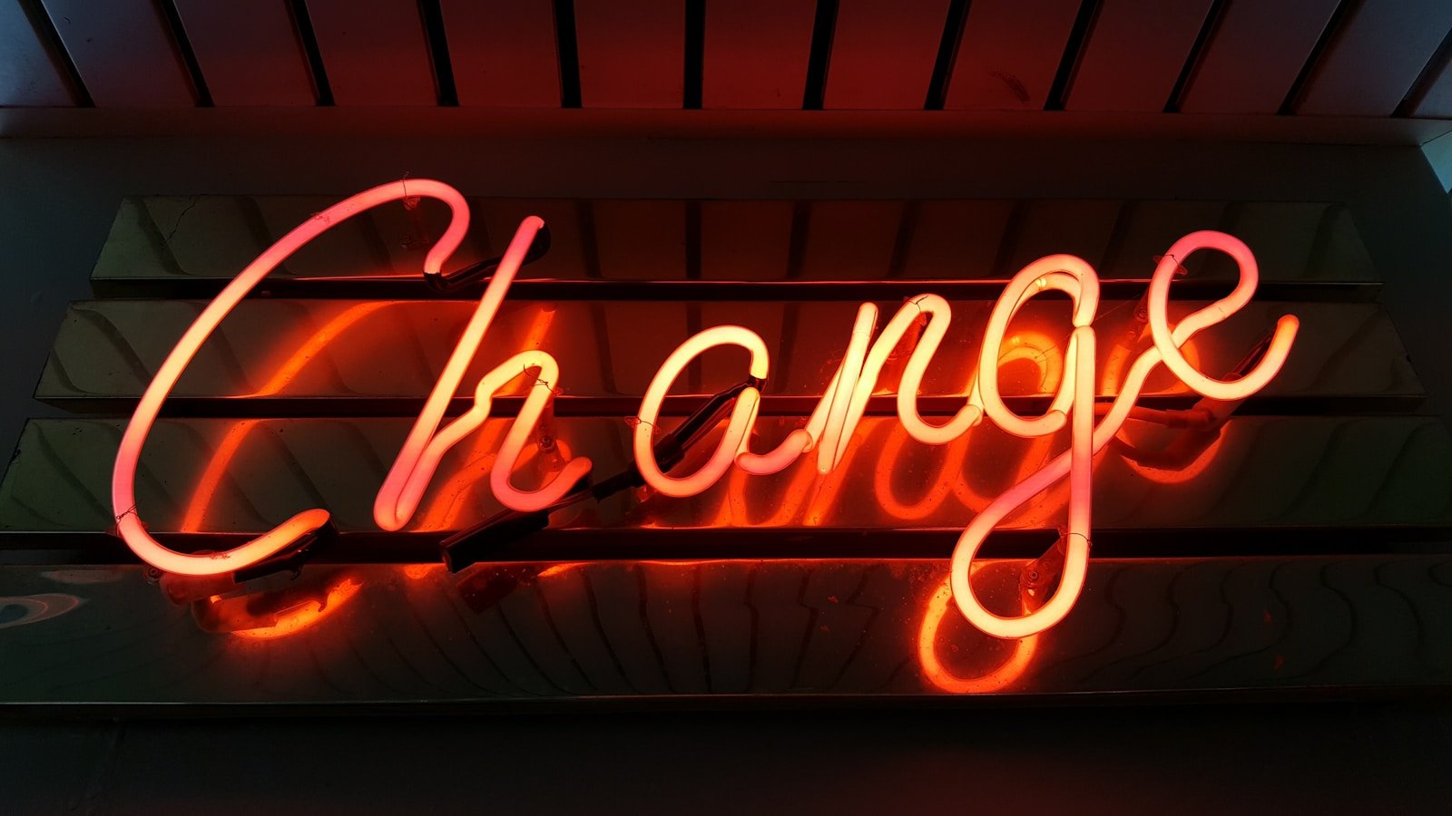 Change neon light signage - what does the bible say about change