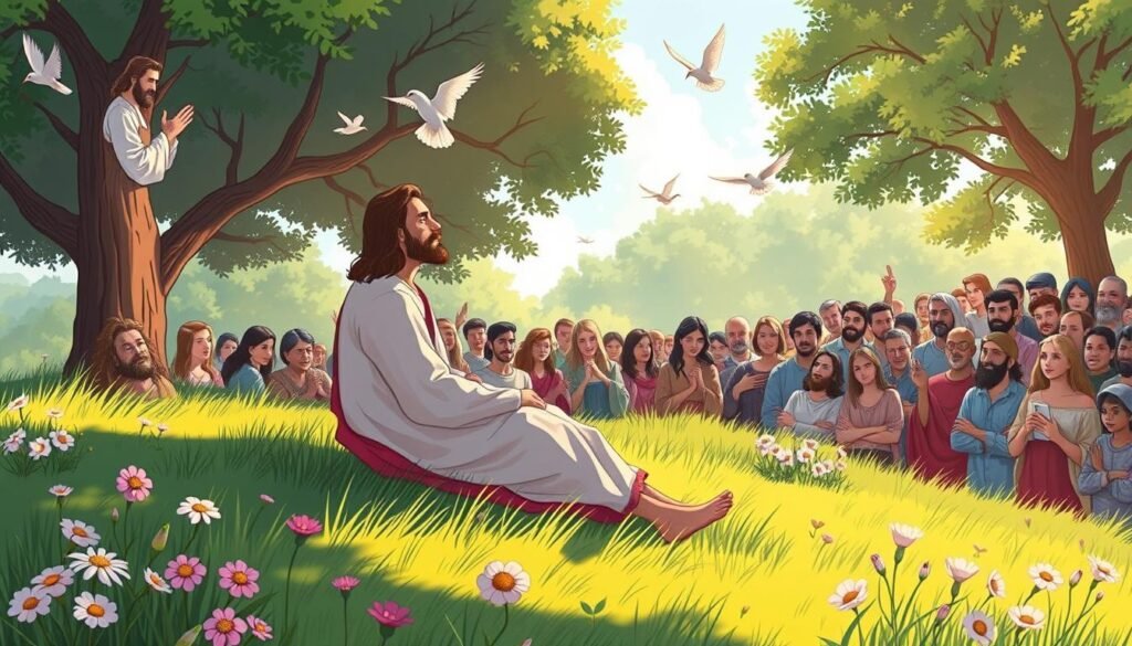 Jesus teaching on worry and anxiety